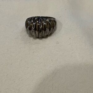 Silver Textured Ring